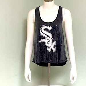Pink Victoria Secret w 5th & Ocean Clothing White Sox Tank Top Size L